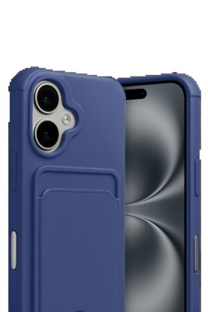 Apple iPhone 17 Kelvin Kartvizitli Silikon - Lacivert-(5796)