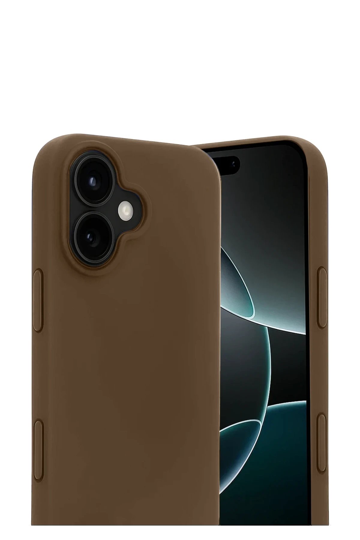 Apple iPhone 17 First Silikon - Kahverengi-(5796) - Görsel 2