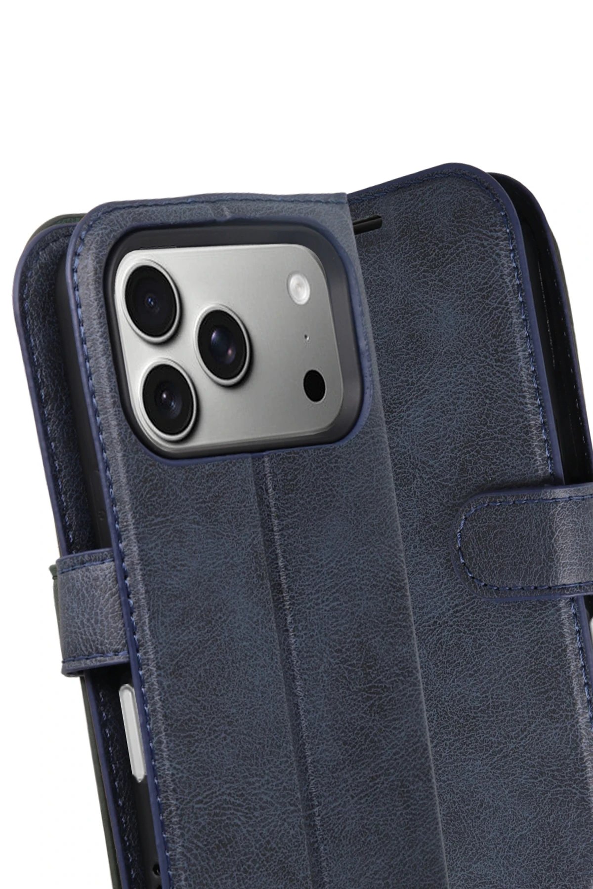 Apple iPhone 17 Pro Trend S Plus Kapaklı Kılıf - Lacivert-(5796) - Görsel 3