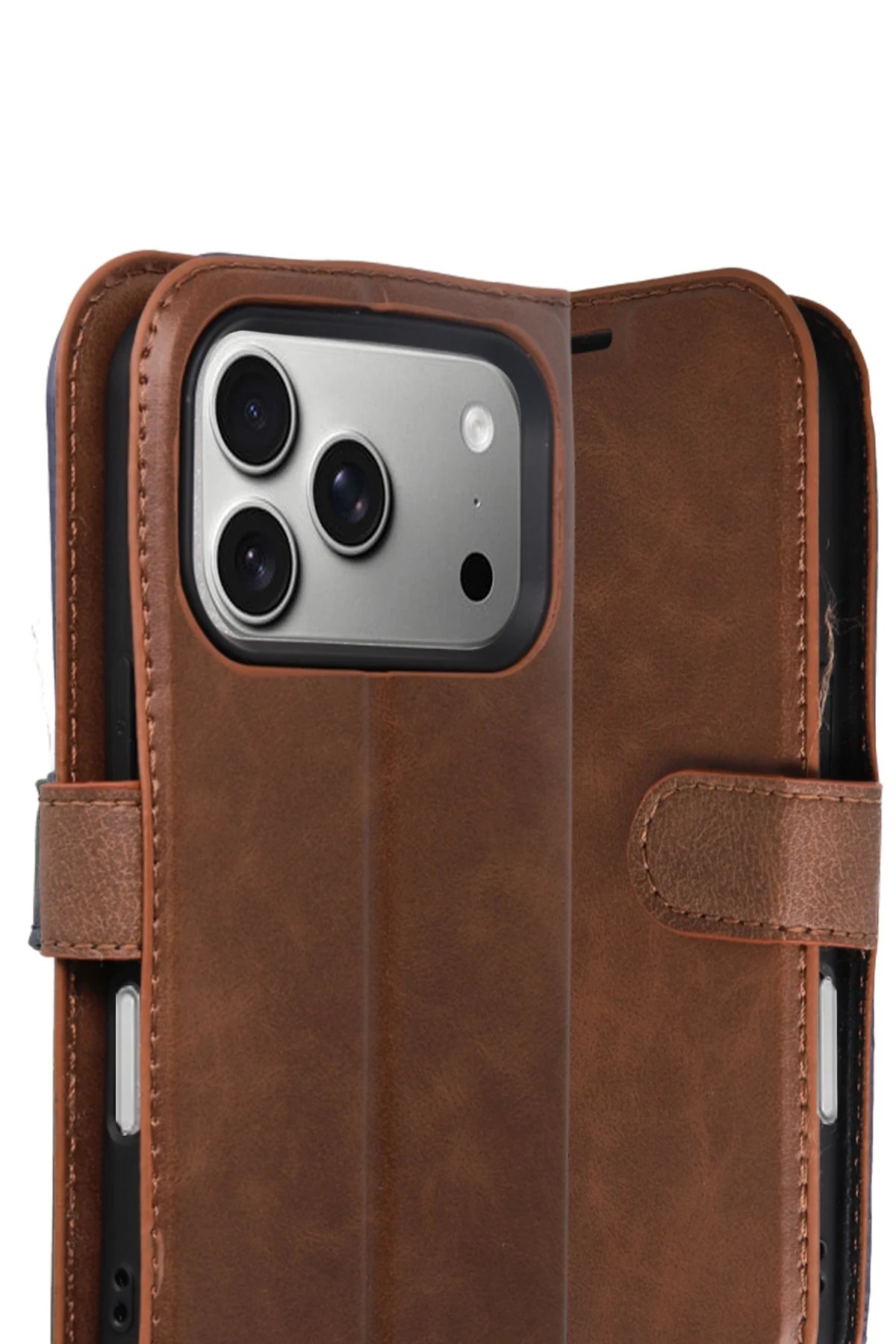 Apple iPhone 17 Pro Trend S Plus Kapaklı Kılıf - Taba-(5796) - Görsel 2