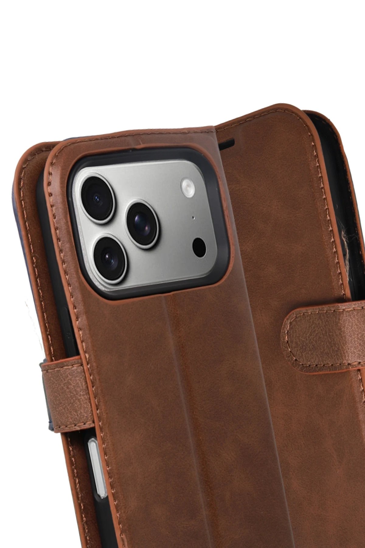 Apple iPhone 17 Pro Trend S Plus Kapaklı Kılıf - Taba-(5796) - Görsel 3