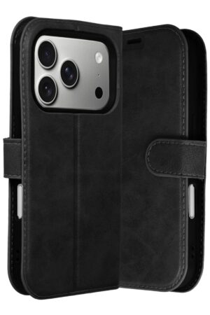 Apple iPhone 17 Pro Max Trend S Plus Kapaklı Kılıf - Siyah-(5796)