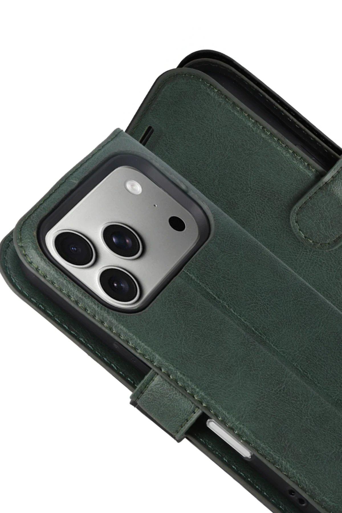 Apple iPhone 17 Pro Max Trend S Plus Kapaklı Kılıf - Yeşil-(5796) - Görsel 2