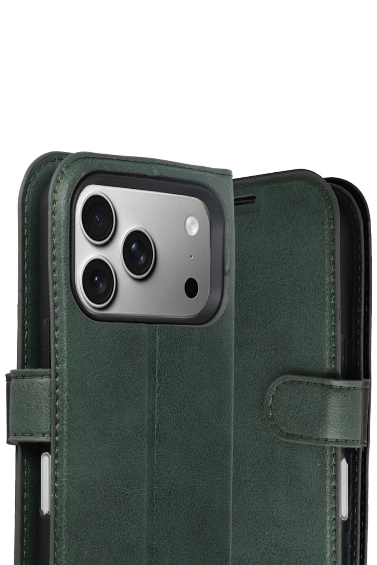 Apple iPhone 17 Pro Max Trend S Plus Kapaklı Kılıf - Yeşil-(5796) - Görsel 3