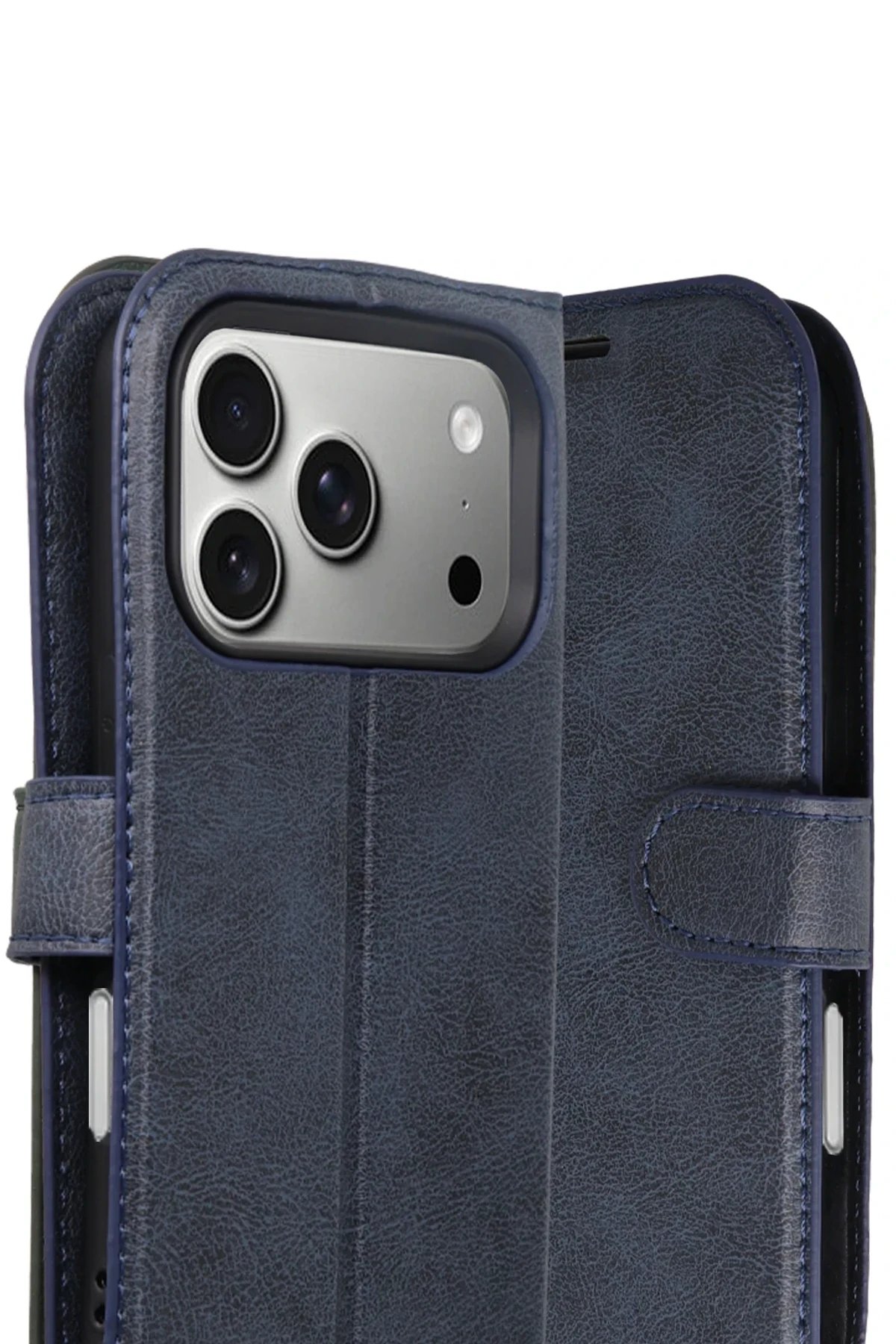 Apple iPhone 17 Pro Max Trend S Plus Kapaklı Kılıf - Lacivert-(5796) - Görsel 3
