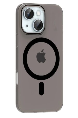 Apple iPhone 14 PC Blank Magsafe Kapak - Siyah-(5796)