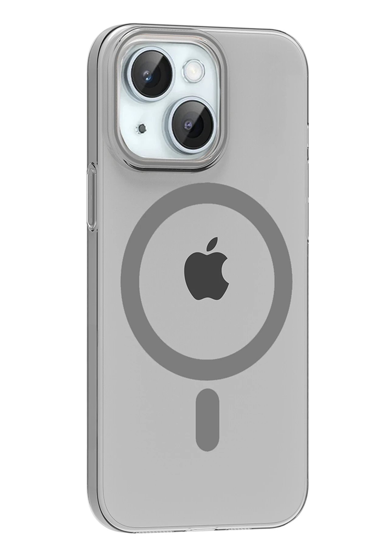 Apple iPhone 14 PC Blank Magsafe Kapak - Natural Grey-(5796)