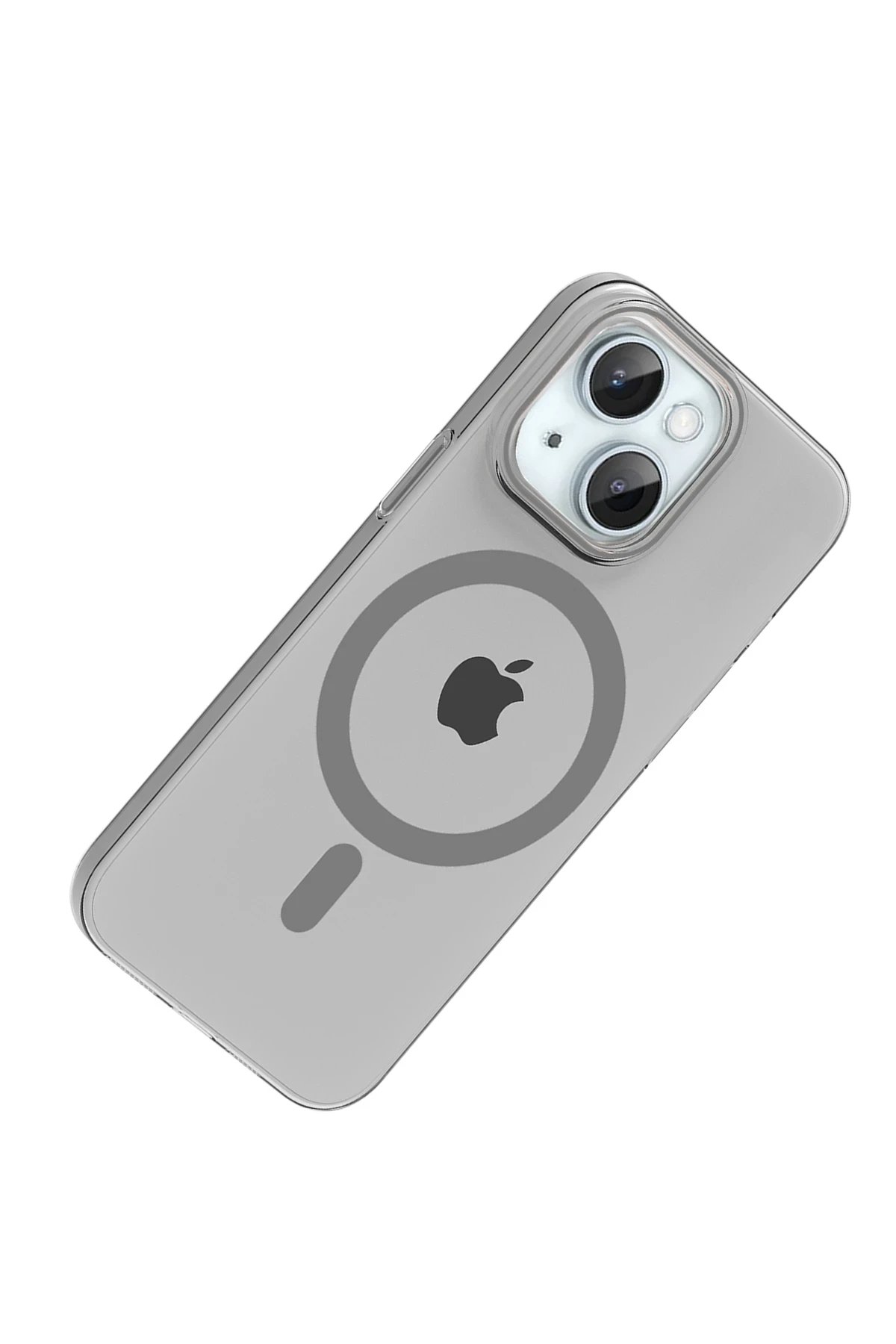 Apple iPhone 14 PC Blank Magsafe Kapak - Natural Grey-(5796) - Görsel 2