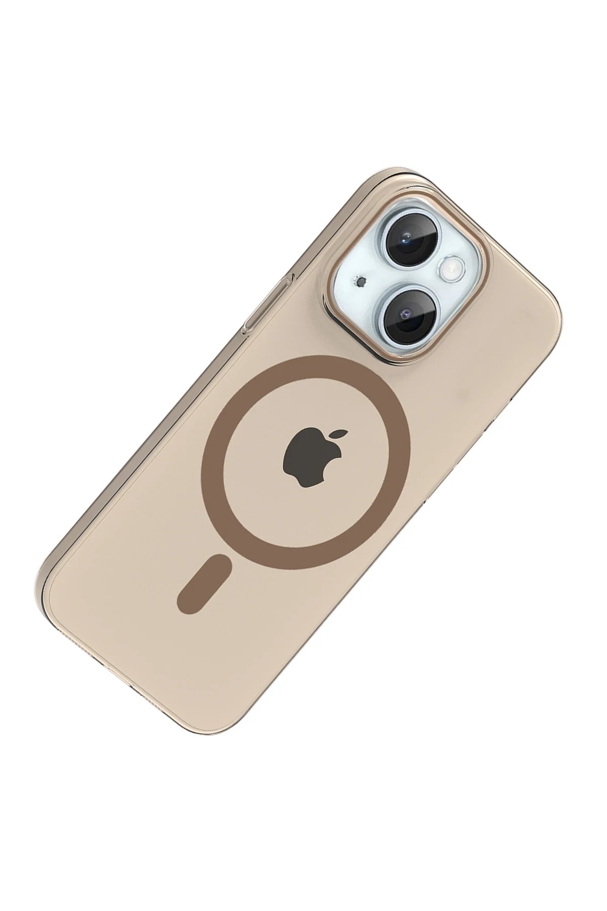 Apple iPhone 14 PC Blank Magsafe Kapak - Çöl Titanyum-(5796) - Görsel 2