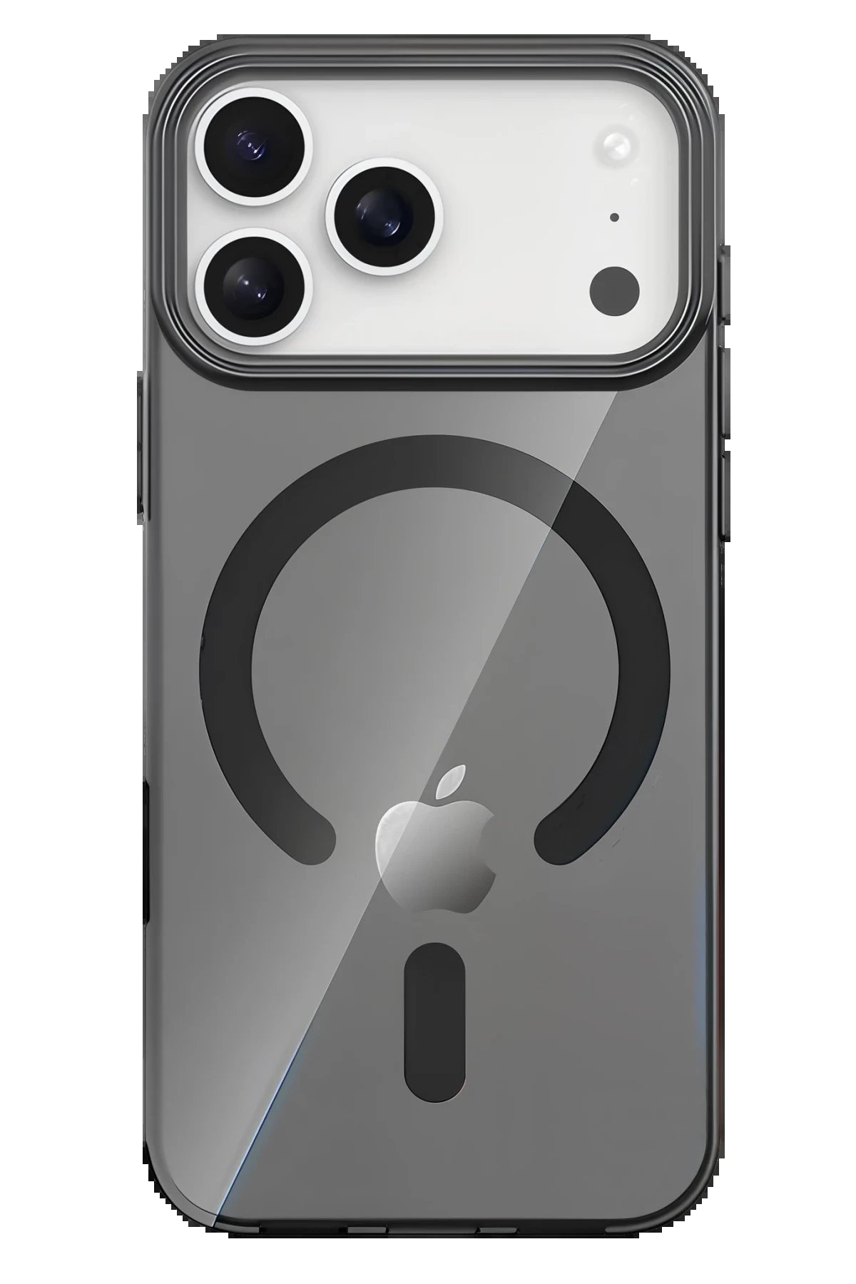 Apple iPhone 17 Pro PC Blank Magsafe Kapak - Siyah-(5796)