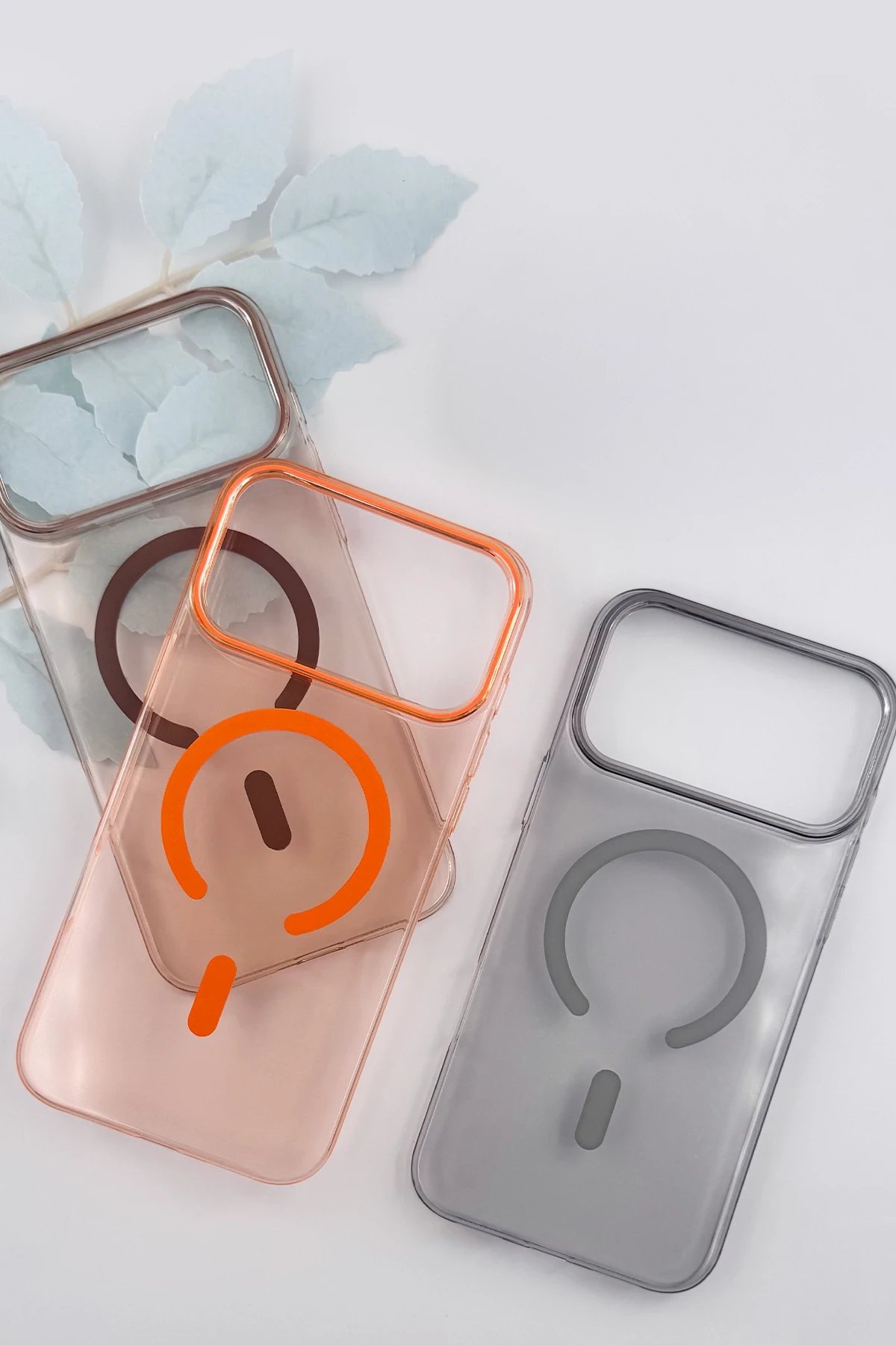 Apple iPhone 17 Pro PC Blank Magsafe Kapak - Pembe-(5796) - Görsel 2