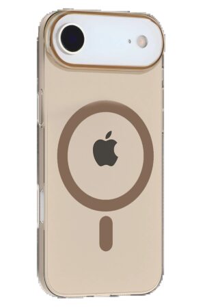 Apple iPhone 17 Air PC Blank Magsafe Kapak - Çöl Titanyum-(5796)