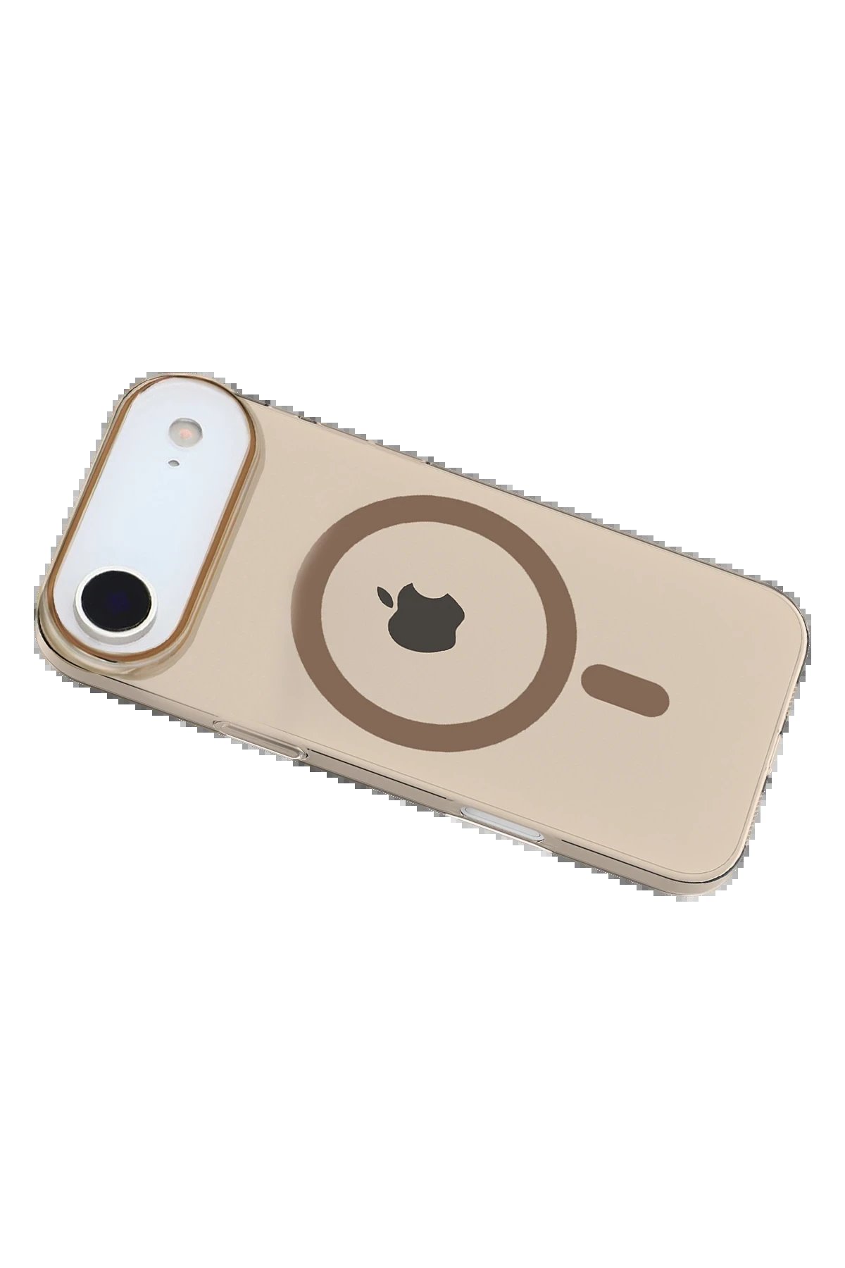 Apple iPhone 17 Air PC Blank Magsafe Kapak - Çöl Titanyum-(5796) - Görsel 3