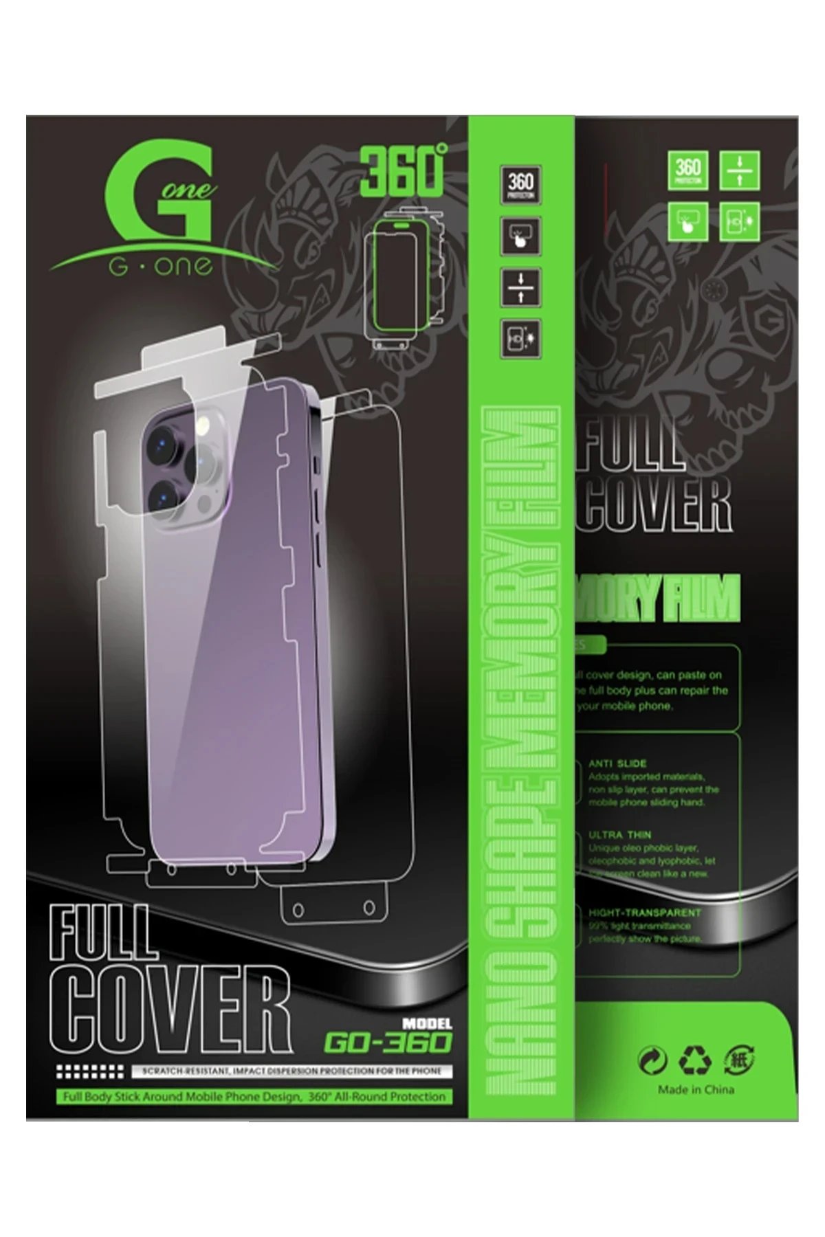 iPhone 17 Pro 360 Full Body Arka Koruyucu-(5796)