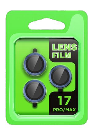 Apple iPhone 17 Pro Raze Metal Kamera Lens - Koyu Mavi-(5796)