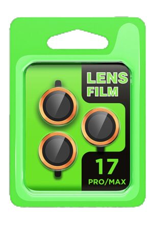 Apple iPhone 17 Pro Raze Metal Kamera Lens - Turuncu-(5796)