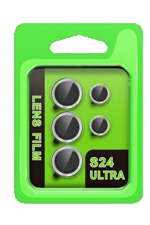 Samsung Galaxy S24 Ultra Raze Metal Kamera Lens - Gümüş-(5796)