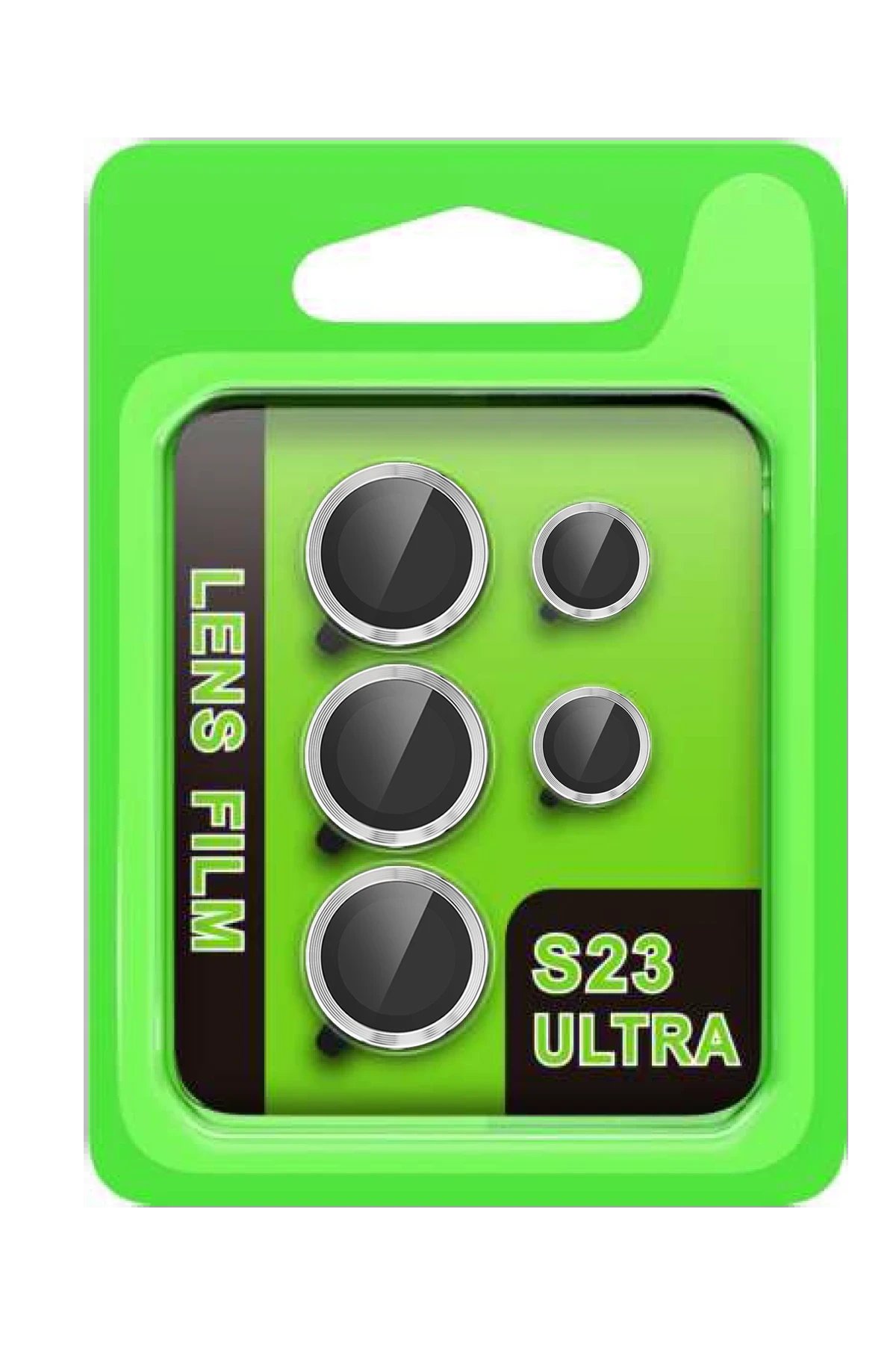 Samsung Galaxy S23 Ultra Raze Metal Kamera Lens - Gümüş-(5796)