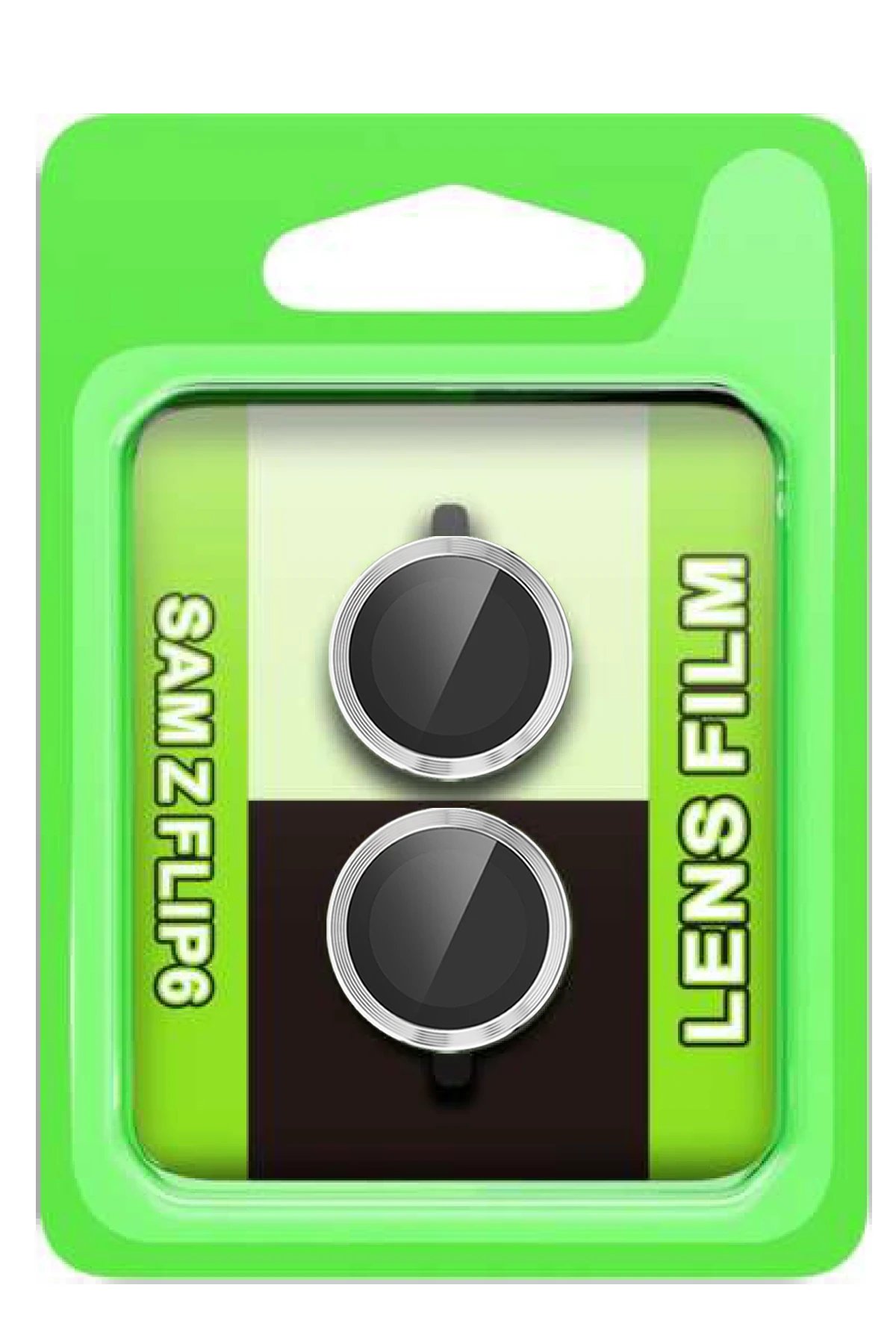 Samsung Galaxy Z Flip 6 Raze Metal Kamera Lens - Gümüş-(5796)