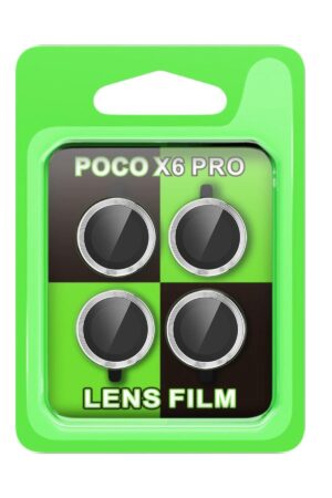 Xiaomi Poco X6 Pro Raze Metal Kamera Lens - Gümüş-(5796)