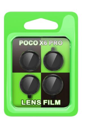 Xiaomi Poco X6 Pro Raze Metal Kamera Lens - Siyah-(5796)