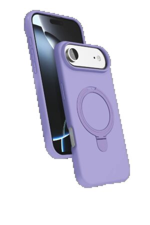 Apple iPhone 17 Air Regal Magsafe Standlı Kapak - Lila-(5796)