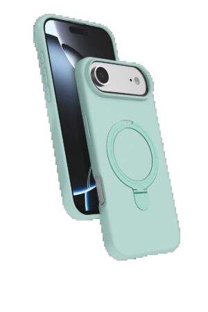 Apple iPhone 17 Air Regal Magsafe Standlı Kapak - Su Yeşili-(5796)
