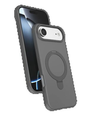 Apple iPhone 17 Air Regal Magsafe Standlı Kapak - Titan Gri-(5796)