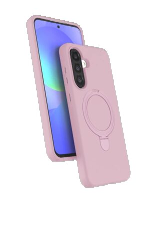 Samsung Galaxy A56 Regal Magsafe Standlı Kapak - Açık Pembe-(5796)