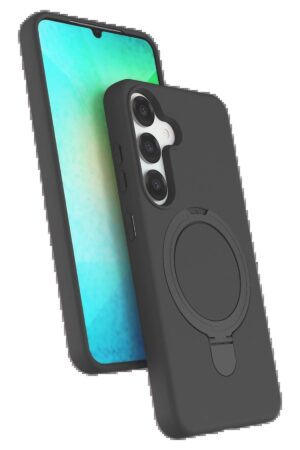 Samsung Galaxy S25 Regal Magsafe Standlı Kapak - Titan Gri-(5796)