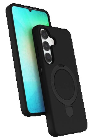 Samsung Galaxy S25 Regal Magsafe Standlı Kapak - Siyah-(5796)