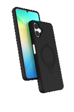 Samsung Galaxy A06 Regal Magsafe Standlı Kapak - Siyah-(5796)