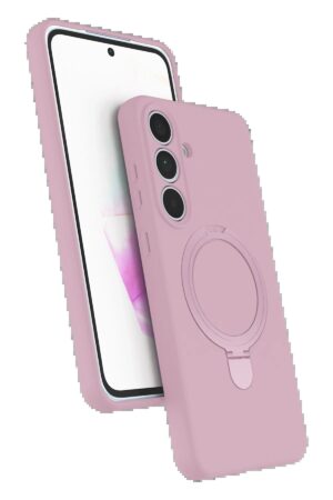 Samsung Galaxy S24 FE Regal Magsafe Standlı Kapak - Açık Pembe-(5796)
