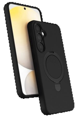 Samsung Galaxy A55 5G Regal Magsafe Standlı Kapak - Siyah-(5796)