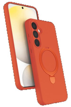 Samsung Galaxy A35 5G Regal Magsafe Standlı Kapak - Turuncu-(5796)