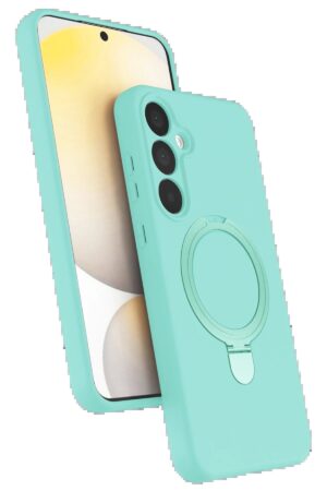 Samsung Galaxy A25 5G Regal Magsafe Standlı Kapak - Su Yeşili-(5796)