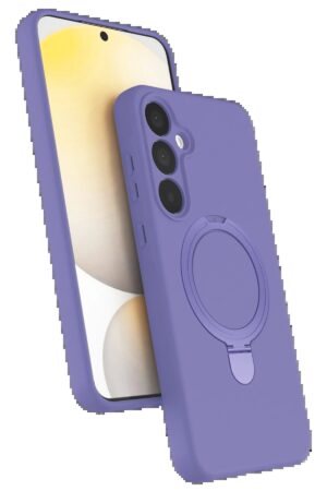 Samsung Galaxy A15 4G Regal Magsafe Standlı Kapak - Lila-(5796)