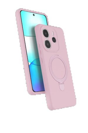 Xiaomi Redmi Note 14 4G Regal Magsafe Standlı Kapak - Açık Pembe-(5796)