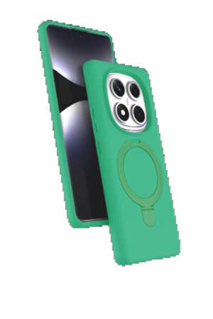 Xiaomi Redmi Note 14 Pro 5G Regal Magsafe Standlı Kapak - Yeşil-(5796)