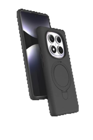 Xiaomi Redmi Note 14 Pro 5G Regal Magsafe Standlı Kapak - Titan Gri-(5796)