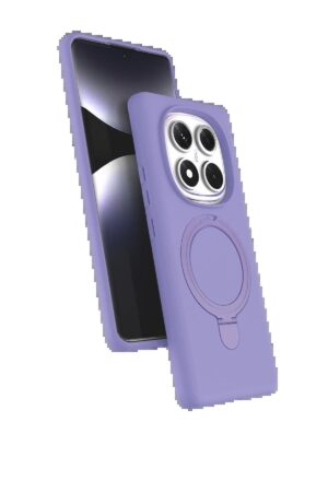 Xiaomi Redmi Note 14 Pro 5G Regal Magsafe Standlı Kapak - Lila-(5796)