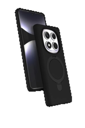 Xiaomi Redmi Note 14 Pro 4G Regal Magsafe Standlı Kapak - Siyah-(5796)