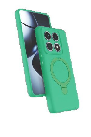 Xiaomi Mi 14T Pro Regal Magsafe Standlı Kapak - Yeşil-(5796)