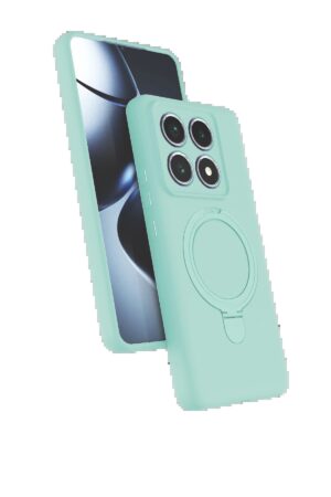 Xiaomi Mi 14T Pro Regal Magsafe Standlı Kapak - Su Yeşili-(5796)