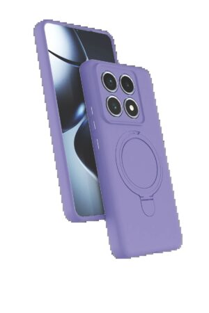 Xiaomi Mi 14T Pro Regal Magsafe Standlı Kapak - Lila-(5796)