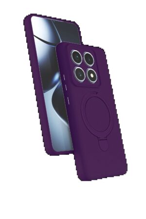Xiaomi Mi 14T Pro Regal Magsafe Standlı Kapak - Derin Mor-(5796)