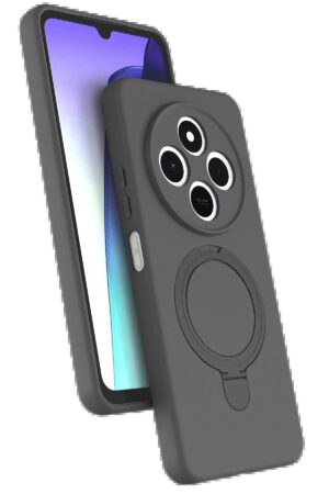 Xiaomi Redmi 14C Regal Magsafe Standlı Kapak - Titan Gri-(5796)