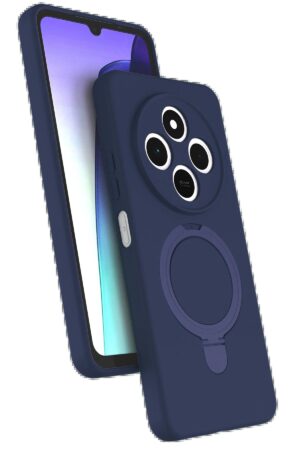 Xiaomi Redmi 14C Regal Magsafe Standlı Kapak - Lacivert-(5796)