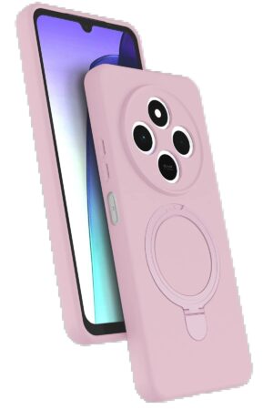 Xiaomi Redmi 14C Regal Magsafe Standlı Kapak - Açık Pembe-(5796)