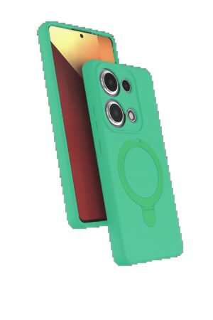 Xiaomi Redmi Note 13 Pro 4G Regal Magsafe Standlı Kapak - Yeşil-(5796)